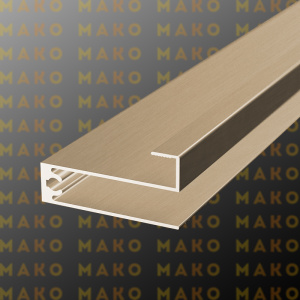 Профиль горизонтальный нижний MS225 Золото браш (A39)